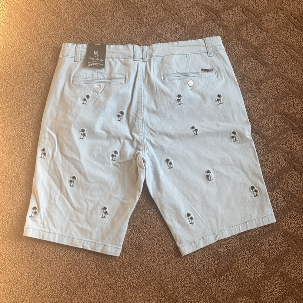 Dirty laundry palm tree shorts sky blue - Picture 2 of 2